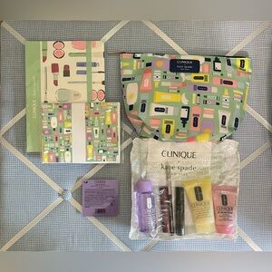 Clinique x Kate Spade Makeup/Bag + Goodies